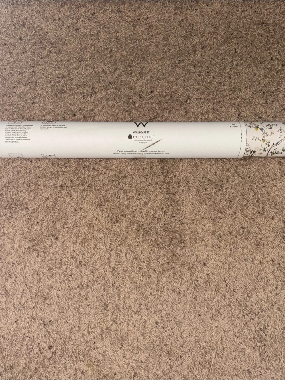 New Anthropologie Art and Mirrors Blossom Chinoiserie Wall Mural Wallpaper